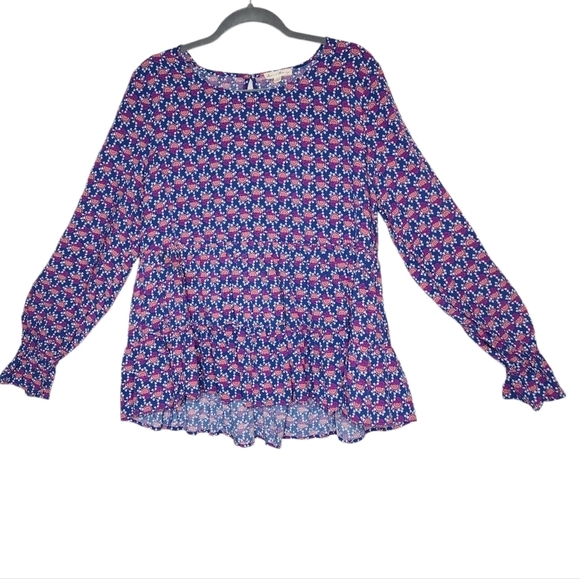 Jane and Delancy peasants long sleeve flowy rayon blouse. - Picture 7 of 17